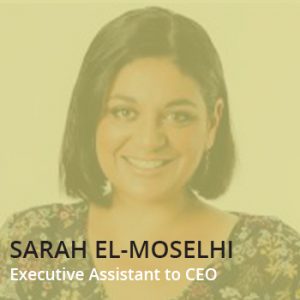 sarah el-modelhi executive assistant to CEO