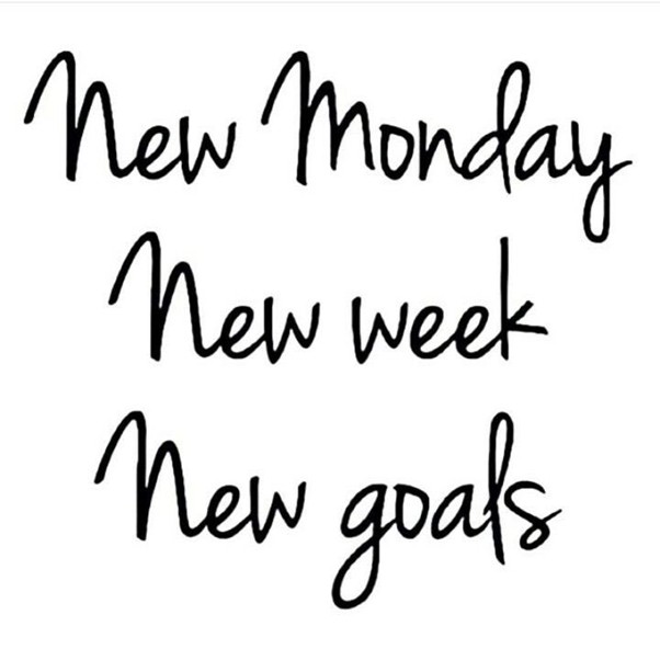 Setting goals - Monday motivation