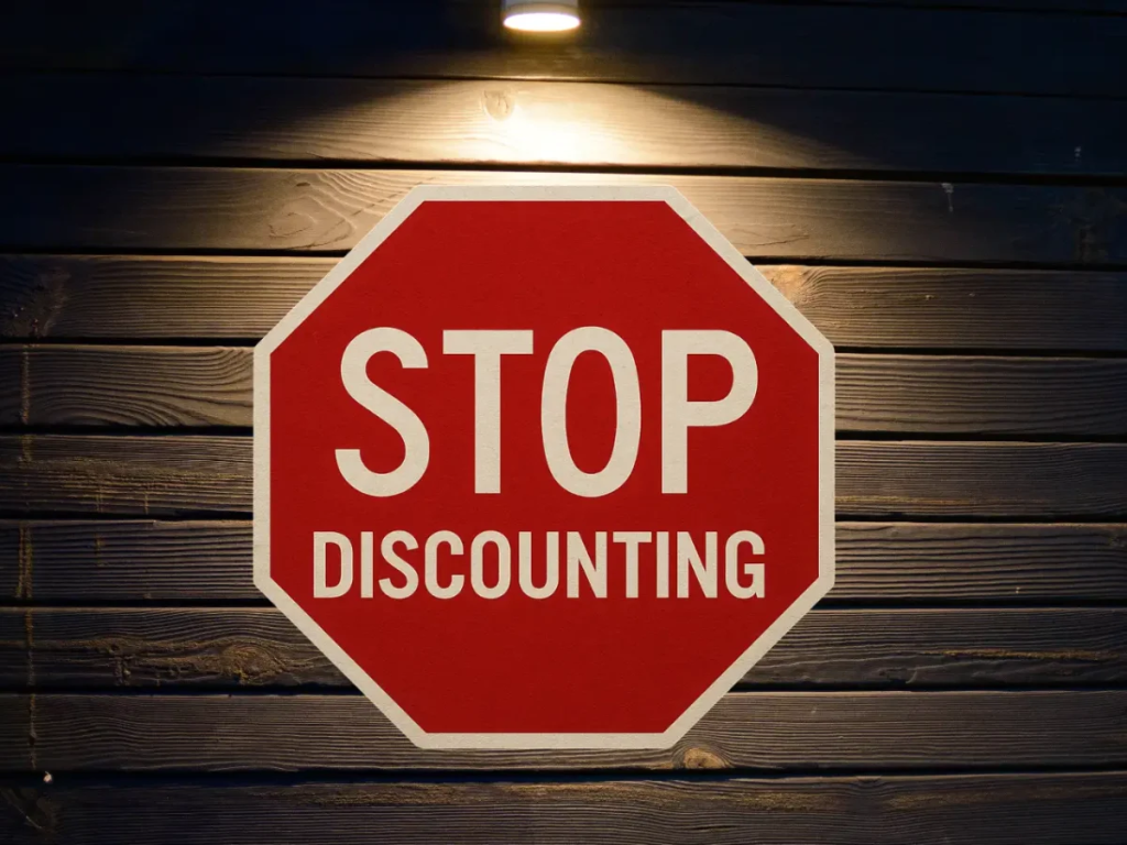 Stop discounting